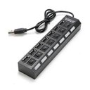 Ver imagem 1 de Hub Usb 2.0 Com 7 Portas Switch On/Off E Led Indicador