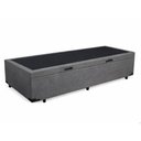 Ver imagem 1 de Base Cama Baú Solteiro Suede (88x188) Reforçada - Cinza