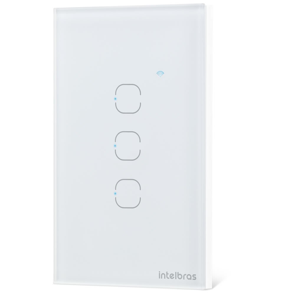 Interruptor Smart Wi-Fi Touch 3 Teclas EWS 1003 Branco Intelbras - 3