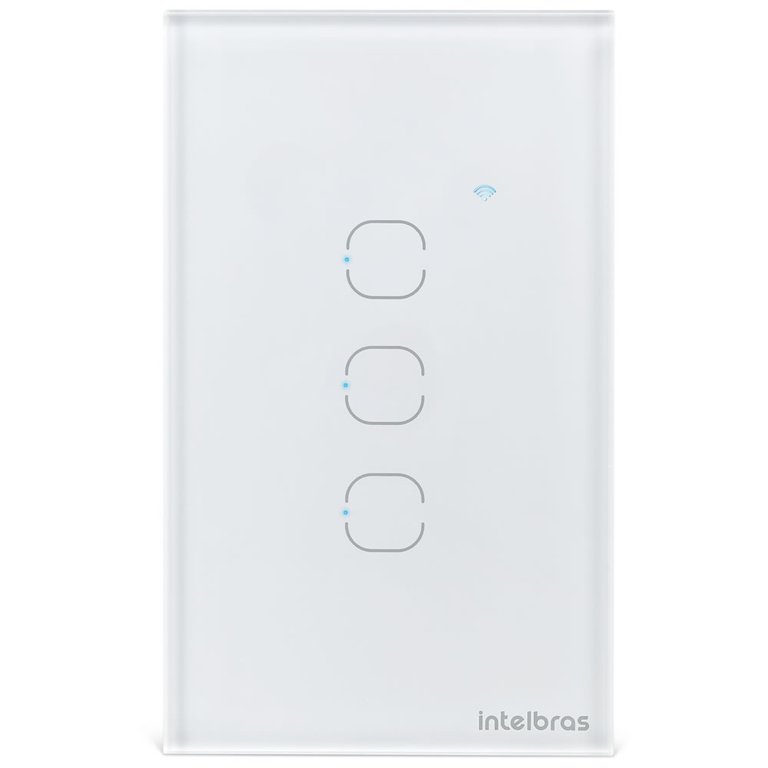 Interruptor Smart Wi-Fi Touch 3 Teclas EWS 1003 Branco Intelbras