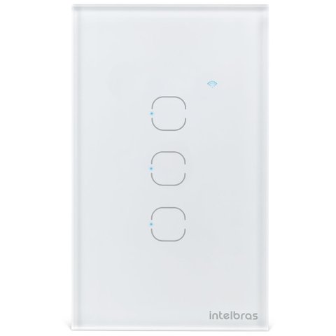 Interruptor Smart Wi-Fi Touch 3 Teclas EWS 1003 Branco Intelbras