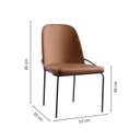 Ver imagem 4 de Conjunto Sala de Jantar Mesa Cone 120cm 4 Cadeiras Maya