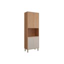 Ver imagem 1 de Torre Quente de Cozinha Paneleiro Divina com 4 Portas e 1 Nicho para Forno 70 Cm Freijo-off White -