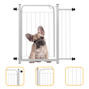 Ver imagem 1 de Portão Pet Branco Proteção Criança Bebê Cachorro Cão com Extensor 15cm Itagold