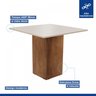 Conjunto Sala de Jantar Mesa Tampo Vidro Madri 4 Cadeiras Espanha Espresso Móveis - 10