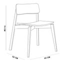 Ver mais imagens de Mesa de Jantar 6 Lugares 180cm com 06 Cadeiras Madeira Maciça Dunia F06 Rústico Claro - Lyam Decor
