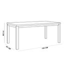 Ver imagem 7 de Mesa de Jantar 6 Lugares 180cm com 06 Cadeiras Madeira Maciça Dunia F06 Rústico Claro - Lyam Decor