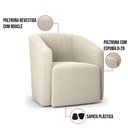 Ver imagem 3 de Poltrona Decorativa Orgânica Stella Max Bouclê Bege D03 - D'Rossi