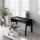 Ver imagem 2 de Plataforma de Trabalho Individual 120cm Industrial Tampo Chanfrado com Caixa de Tomadas Executive Preto