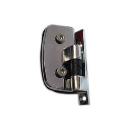 Dobradiça automática 1114 para porta de vidro temperado blindex - Cromado - 1