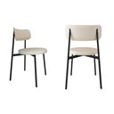 Ver imagem 1 de 2 Unidades Cadeira Kyta Fixa C-4 Pés 50 X 44,7 X 83,8 Cm. Corriente Areia Corriente Areia