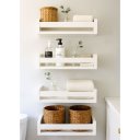 Ver imagem 1 de Kit Prateleiras Nicho para Banheiro - 30 Cm - Branco