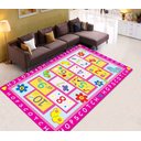 Ver imagem 2 de Tapete Infantil 1,00m X 1,40m Estampas Temáticas Quarto Kids Antiderrapante 100% Poliéster