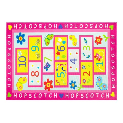 Tapete Infantil 1,00m X 1,40m Estampas Temáticas Quarto Kids Antiderrapante 100% Poliéster