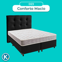 Ver imagem 4 de Conjunto Cama Box Preto Casal + Colchão D23 D23 Inducol + Cabeceira