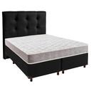 Ver imagem 1 de Conjunto Cama Box Preto Casal + Colchão D23 D23 Inducol + Cabeceira