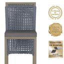 Ver imagem 3 de Mesa Bistro e 4 Banquetas Roma Fendi Corda Náutica 11 Prata