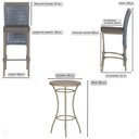 Ver imagem 2 de Mesa Bistro e 4 Banquetas Roma Fendi Corda Náutica 11 Prata