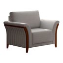 Ver imagem 5 de Conjunto de Sofá Perry 2 Lugares Fixo 162cm Cinza Claro Linho