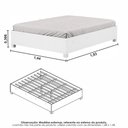 Ver imagem 5 de Guarda Roupa Casal Modulado Sevilha 5 e 2 Portas 8 Gavetas com Cama Casal Carioca Móveis