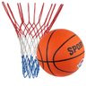 Kit Recreação com Bola de Basquete Oficial e Rede Americana 12 Alças Malha Grossa Fio 2mm + Fixador - 1