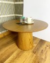 Ver imagem 2 de Mesa de Centro Cone Tampo 60 cm em MDF Freijó e Base em Madeira Natural Freijó