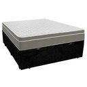 Ver imagem 4 de Cama Box Baú Casal Suede + Colchão Sereneprime Molas Ensacadas 138x188x69 Preto