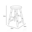 Ver imagem 3 de Banqueta Bar Baixa Mel Acetinado - Piratini