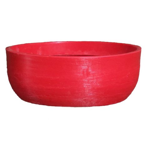 Vaso Planta 35x15 Bacia Cuia Polietileno - VERMELHO PAU BRASIL 005
