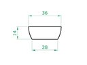 Ver imagem 3 de Vaso Planta 35x15 Bacia Cuia Polietileno - VERMELHO PAU BRASIL 005