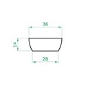 Ver imagem 3 de Vaso Planta 35x15 Bacia Cuia Polietileno - VERMELHO PAU BRASIL 005