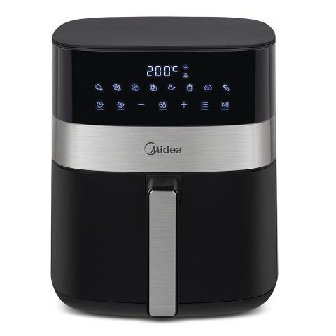 Fritadeira Air Fryer 6l Smart Chef Plus Cor Preta Midea Mad600010apkw2 - 220v