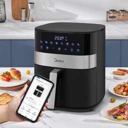 Fritadeira Air Fryer 6l Smart Chef Plus Cor Preta Midea Mad600010apkw2 - 220v - 9
