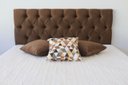 Ver imagem 2 de Cabeceira Para Cama King 195x50cm Marrom Com Botões Na Mesma Cor - Direto de Fábrica