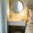 Ver imagem 4 de Penteadeira Suspensa com Gaveta – Porta Maquiagem de Parede Branca para Quarto