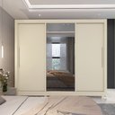 Ver imagem 6 de Guarda Roupa Casal 3 Portas com 1 Porta Espelho Royale Off White- Gelius