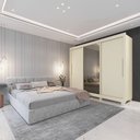 Ver imagem 7 de Guarda Roupa Casal 3 Portas com 1 Porta Espelho Royale Off White- Gelius