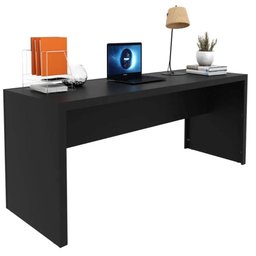Mesa para Escritório Escrivaninha 180cm Me4185 Preto Tecnomobili para Estudos Computador - 4