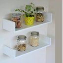 Ver imagem 2 de Kit 2 prateleiras MDF 60x10x15 Branco Livros Sala Quarto Decoração