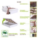 Ver imagem 5 de Cama Casal Flutuante 142,2cm com Box Baú para Armazenamento Cor:branco