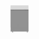 Ver imagem 5 de Mesa Escrivaninha Retangular Escritório Pé Painel Passa Cabos F5 Office 120cm Cinza