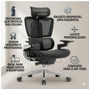 Ver imagem 4 de Cadeira Presidente Giratória com Apoio de Cabeça Apex - Linha Premium - 30073