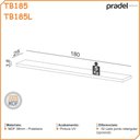 Ver imagem 2 de Prateleira Mdf Decorativa com Suporte Invisível 180cm Tb185 Dalla Costa-fendi