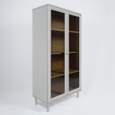 Ver imagem 4 de Armário Multiuso 2 Portas de vidro Ditália E-957 Cor:Cinza