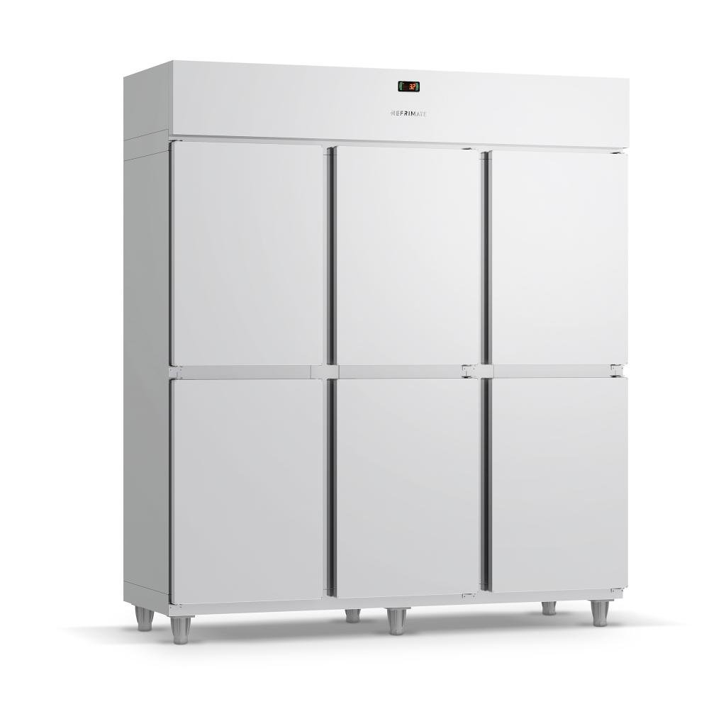 Mini Câmara Congelados Refrimate Inox 6 Portas 220v Mcco6p