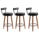 Ver imagem 1 de Kit 3 Banquetas Alta Milão Bar Cozinha Balcão Couro Pu