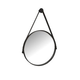 Espelho Redondo Decorativo 60cm Suspenso com Alça de Couro - 3