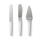 Ver imagem 1 de Kit 3 Espatulas Confeiteiro Aço Inox Bolo Torta Lasanha