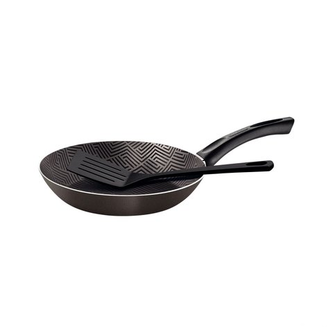 Frigideira Tramontina Paris 20cm 0,8L em Alumínio com Antiaderente Starflon Max Chumbo com Espátula 