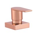 Ver imagem 4 de Kit 2 Acabamento para Banheiro Alavanca Quadrado Rose Gold Brilhante Registro Chuveiro Padrão Deca
